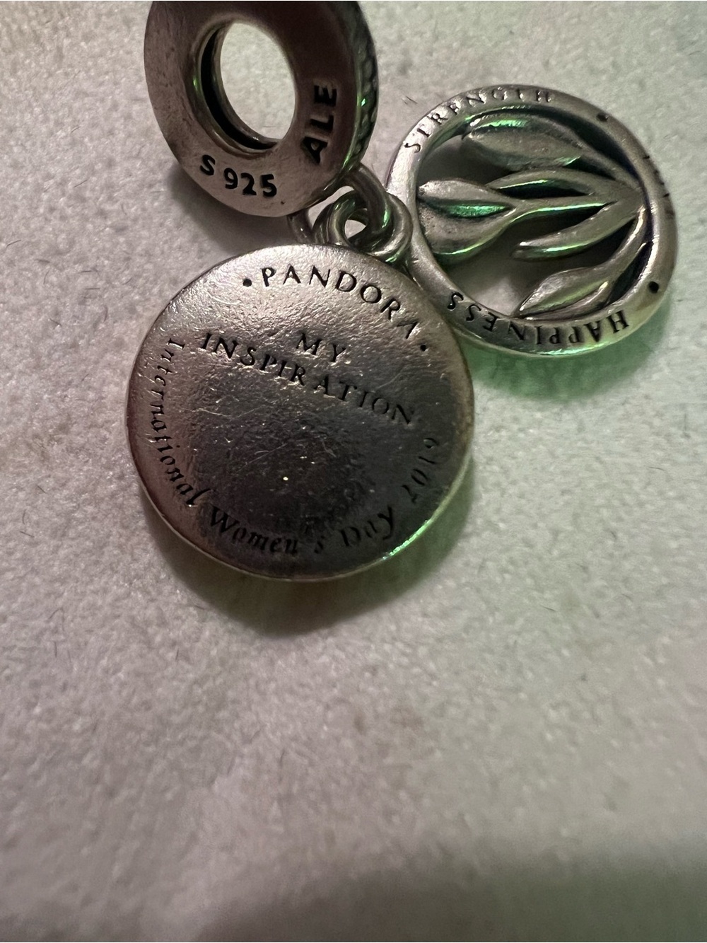 Pandora Tulip silver dangle Charm - Picture 6 of 7